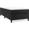 vidaXL Struttura letto nera 80x200 cm in ecopelle
