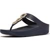 FitFlop Fino Classic Crystal Chain Sandali da donna in pelle | pelle, ammortizzazione, strass, casual, slip-on