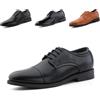 Hitmars Scarpe Oxford Uomo Derby Dress Shoes Scarpe Stringate Francesine Basse Brogue Scarpe Pelle Formale Lavoro Verniciata Sposa Nero Marrone EU 39-47