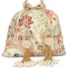 LONGING TO BUY Potli da donna con ricamo Zari dorato, borsa Polti per matrimonio e sera Potli Clutch per abbigliamento etnico