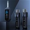 FUBESK Set di adattatori per mixer audio per microfono per chitarra UHF XLR, con opzioni di canale a 20 canali e trasmissione stabile per mixer audio (1 vassoio 2)