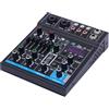 binxun Mixer audio digitale professionale con ingresso USB Bluetooth MP3 e alimentazione phantom da 48 V, scheda audio compatta per DJ Studio Streaming e registrazioni dal vivo (4 canali)