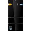 Cecotec Frigorifero Americano French Door Bolero CoolMarket FD 510 Black | Design French Door a 4 Porte, Porte Cross Door con Apertura per Zone, Compressore Inverter Plus, Finitura Black Glass