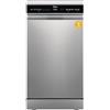 Midea Lavastoviglie MDWEF1034DSS-WE, Lavastoviglie indipendente 10 su misura, cestino per posate, cestello superiore regolabile in altezza, Aqua Stop, Prepartenza, argento