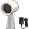 Amzchef Cappa Aspirante Portatile,Cappa Cucina con Ventola a 3 Velocità, Bassa Rumorosità, Aspirazione 120m³/h, Ventola da Cucina per Barbecue Indoor, Hot Pot, Bianco