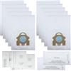 KENSHIRE Confezione da 10 sacchetti per aspirapolvere compatti classici C1 3D e 4 filtri compatibili per sacchetti Miele Hoover completi C2 C3 S8000 S5000 S2000 S400 S4 S6 FJM sacchetti filtri puliti