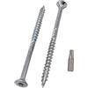 SKIR'CO (60 pezzi) Viti per legno in acciaio zincato 6,0 x 100 mm, testa svasata Torx, tipo 17, viti per truciolato, filettatura parziale