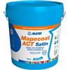 MAPEI Mapecoat Act Satin Smalto Murale Lavabile per Interni, Bianco, Finitura Satinata, Protezione Antimuffa e Antibatterica, Acrilico, Confezioni da 14L (14 Litri)