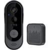 Rvyan Videocamera con Campanello WiFi con Visione Notturna, Rilevamento del Movimento e Videochiamata Remota per Spioncino Della Porta di Casa e Appartamento