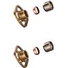 KINGBATH™ Kit di fissaggio per valvole a barre Staffe da 34 di pollice Connessioni BSP 15 mm Montaggio a parete Kit di fissaggio rapido Staffa per doccia termostatico Rubinetto miscelatore doccia o