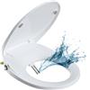 Hibbent Sedile WC bidet non elettrico con funzione autopulente separata, doppio ugello, lavaggio igienico per pulizia posteriore e femminile, adattatore a T in metallo incluso (rotondo/standard