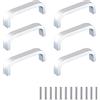 CONPHERON 6 pezzi Armadio Maniglie Maniglie per Mobili Cucina Alluminio Lega Moderno Cassetto Maniglia Arco Porta Maniglie Maniglie per Cassetti Pomelli Distanza del foro 64 mm