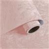 VaryPaper Carta da Parati Effetto Velluto Rosa Cipria Elegante 40cmx200cm Carta per Mobili Adesiva in Tessuto Velluto Spesso Pellicola Adesiva Decorativa Rosa Portagioie Cassetti Armadio Artigianato
