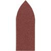 Bosch 2608605169 fogli abrasivi Delta con vernici per legno, 32 mm, grana P120, marrone, confezione da 5