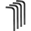 QUARKZMAN 4Pz Chiavi a Brugola 7/32 Forma L Esagonali SAE Acciaio 45# | Set di Chiave a Brugola Torx Attrezzi, Strumento Riparazione per Casa Fai Da Te Riparazione Bici e Moto, Nere