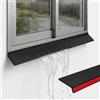 Reaorktic 200 x 4.5cm Striscia Autoadesiva for Finestre | Striscia di Protezione Dalla Pioggia for Finestre e Porte, Bordo Gocciolatoio Esterno Guarnizione Meteo Gomma, per Finestres