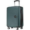 Hauptstadtkoffer Mitte - Bagaglio a Mano 55x40x23, TSA, 4 Ruote, Valigia da Viaggio, Valigia Rigida, Valigia con Rotelle, Valigia Bagaglio a Mano, Verde (Bosco)