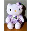 Sanrio Peluche Sanrio Hello Kitty Flower Garden 2000 vestito viola giocattolo raro