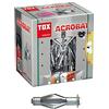TOX Tassello per cavità in metallo Acrobat M6 x 65 mm zincato, per fissaggi in cartongesso, 25 pezzi, 035101131