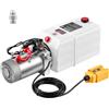 VEVOR Centrina Idraulica per Sollevamento Auto Effetto Semplice 1,6kW 7L | Pompa Idraulica per Semirimorchio Ribaltabile, Pressione Scarico 22MPa, Portata 3,4 L/min, 12V CC, Installazione Orizzontale