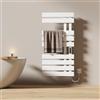 EMKE Scaldasalviette elettrico, 1000 x 500 mm, con controllo app WiFi, timer e termostato, scaldasalviette da parete, 320 W, IPX5, bianco