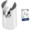 GROHE Vitalio supporto da parete universale QuickFix per manopole doccia (viti e tasselli inclusi), facile da montare con GROHE QuickGlue S1, cromo, 26102000