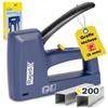 Rapid Graffatrice MT20 2 in 1 per Moquette, Tessuti e Legno | Graffatrice 2 in 1, punti n.53 (6-14 mm) e chiodini n.8 (15 mm), forza regolabile a 2 livelli, in acciaio, 200 punti inclusi