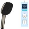 GROHE Vitalio Comfort 110 Doccia a Mano 3 Getti, Grigio Antracite, 26092AL1 | 3 Modalità di Getto, Selettore GROHE SmartSwitch, Ugelli SpeedClean, Adattamento Universale