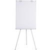 Boardsplus Lavagna Portablocco Magnetico Grigia, Lavagna A Fogli Mobili Treppiede Economico, Cornice in Aluminio Anodizzato, Dimensioni Pannello Euro - 700 x 1000 mm