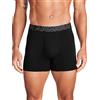 UNDER ARMOUR UA PERF COTTON - SOLID 6IN 3PK Boxer Uomo