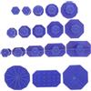 Yardwe Kit Estrattore Ammaccature Auto Ventose in Plastica Blu 18 Pezzi per Riparazioni Fai-da-Te Senza Tracce Settore Riparazione Automobilistica