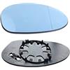 GSRECY Ricoy per E82 E90 E91 E92 E46 OEM Vetro Specchio Porta - Riscaldatore in vetro (Blu)