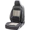 Walser CarComfort coprisedile in bambù traspirante con supporto lombare, coprisedile auto con bambù, rivestimento auto universale in beige/nero
