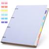 Yarotm Quaderno ad Anelli A4 Quadretti - 150 Fogli 100gsm Carta Raccoglitore 21.5x28cm - Notebook A4 Quadretti 5mm Copertina Rigida - Pelle PU Blocco Notes per Scuola o Ufficio, Viola Chiaro