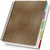 Yarotm Quaderno A4 Righe - Block Notes Spirale 21x28.5cm - 100g/m² Righe 7mm Taccuino A4 con Divisori - 120 Fogli Blocco Note Copertina Rigida Verde Scuro - Lined Notebook per Scrivere, Regalo