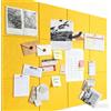 EYERIYO Bacheca moderna in feltro, 120 x 90 cm, colore giallo limone, grande bacheca in feltro autoadesiva, da parete per foto, bacheca in sughero, bacheca promemoria, bacheca decorativa per cameretta dei