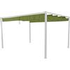 Siena Garden Tetto per gazebo Sky 3 x 4 m, rivestimento in polipropilene, rivestito in poliuretano, 200 g/m², verde kiwi