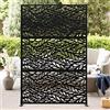 Garvee Schermo Privacy Esterno in Metallo, 180 x 120 cm, Pannello Louvered antiruggine e autoportante, divisorio Decorativo Moderno da 3 Pezzi, per Giardino, terrazza e Balcone