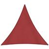 Windhager Cannes 10772 - Parasole Triangolare, 4 x 4 m, per Giardino e terrazzo, Resistente ai Raggi UV e alle intemperie, Colore: Rosso