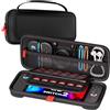 ProCase Borsa per Console Custodia per Nintendo Switch 2 2025 con 24 Slot per Schede di Gioco, Custodia Protettiva Dura da Viaggio Portatile Adatta per Console e Accessori -Nero