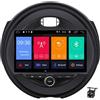 Autoradio Android 12 2 DIN per BMW Mini Cooper F55 F56 Clubman 2014-2020 Navigazione GPS MP5 Riproduzione multimediale Supporto Carplay FM USB Bluetooth Telecamera di retromarcia, M95S
