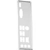 LT Easiyl 1x Computer Case I/O Shield Backplate Compatibile con MSI H510M-A PRO BOMBER Argento