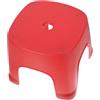 MAGICLULU Sgabello Bagno in Plastica Antiscivolo per Doccia e Toilette, Rosso | Struttura Pvc Resistente e Stabile, Design senza Bave, per Adulti, Uso Domestico Sicuro