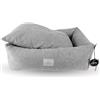 Ligo Buddy Elegance- Lettino Cuccia per cani realizzata in Italia. Cuscino materasso per Cane cuccetta completamente sfoderabile e lavabile in lavatrice. (M/L: 85 X 70 cm, SOFT GRIGIO)