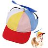 Generic Propeller Pets Hat - Sport Sun Protection Baseball Hat, Dog Hat with Propeller with Ear Holes | Baseball Hat, Pet Hat, Rainbow Helicopter Top Hat for Sports, Travel, Beach, Pet Supplies