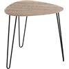 HAKU Tavolino in rovere nero, MDF e metallo - Dimensioni: L 48 x A 48 x P 48 cm Stile: Moderno