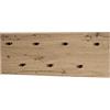 HAKU Barra appendiabiti rovere chiaro MDF metallo nero appendiabiti da parete con 7 ganci Dim.: L 80 cm x A 30 cm x P 5 cm Stile: Modern