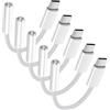 Verbstel Confezione da 5 adattatori da USB C a jack per cuffie da 3,5 mm tipo C, cavo audio Aux compatibile con iPhone 16/15/15 Plus/15 Pro/15 Pro Max/iPad/Pixel, Samsung Galaxy S23 S22 S21 S20 Ultra Z (nylon