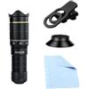QAXRZCUCD 32x 22x 4K Telescopio Professionale Monoculare HD Zoom Obiettivo Del Telefono Fotocamera Teleobiettivo Con Treppiede In Metallo For Il Turismo Camping Oculare Potente E Ingrandimento(22x Standard)
