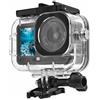 Fotoleey Custodia impermeabile per DJI Osmo Action 6 | Alloggiamento subacqueo da 60 m, vetro ottico, inserti anti-appannamento, doppio supporto per scarpe fredde, per immersioni